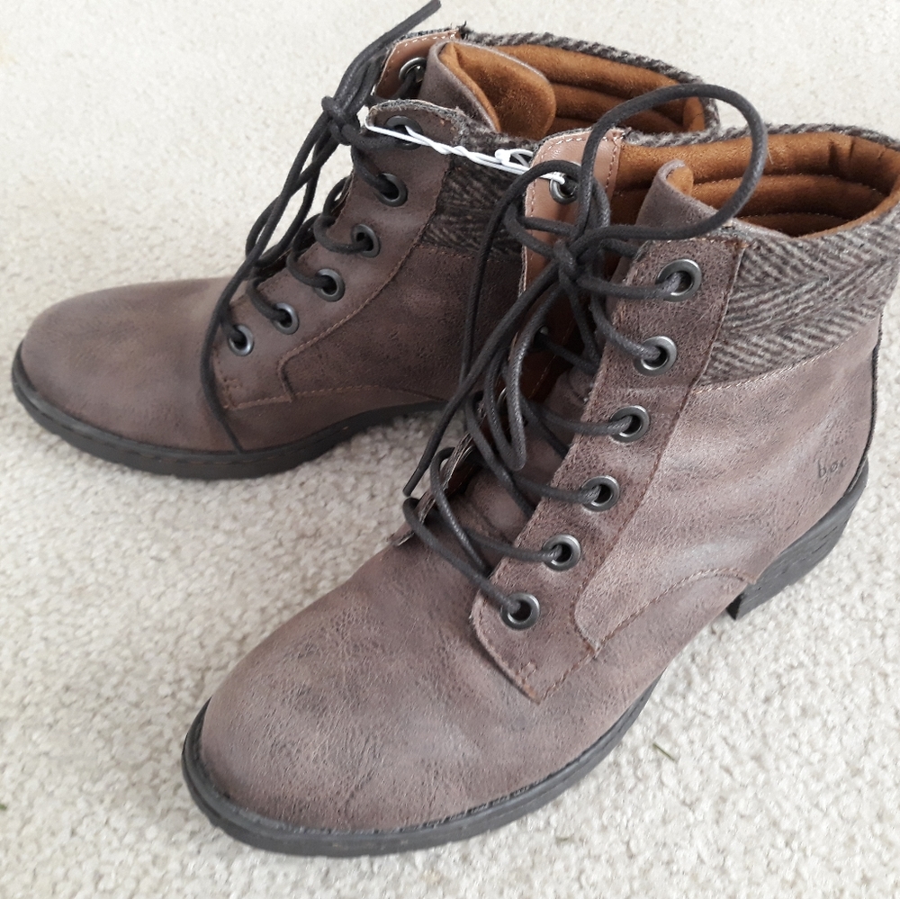 B.O.C. brown boots, 7.5